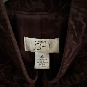 Ann Taylor LOFT Brown Jacket